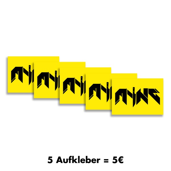 Basic Logo Aufkleber (gelb)